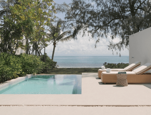 Serene luxury awaits in our One Bedroom Oceanfront Pool Villas