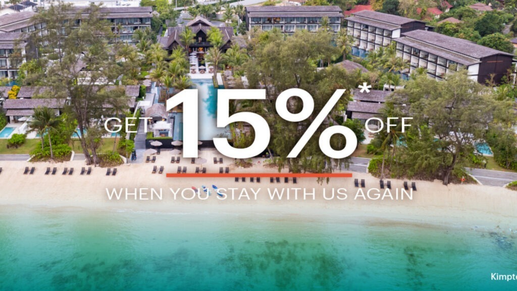 Get 15% Off when you stay with us again